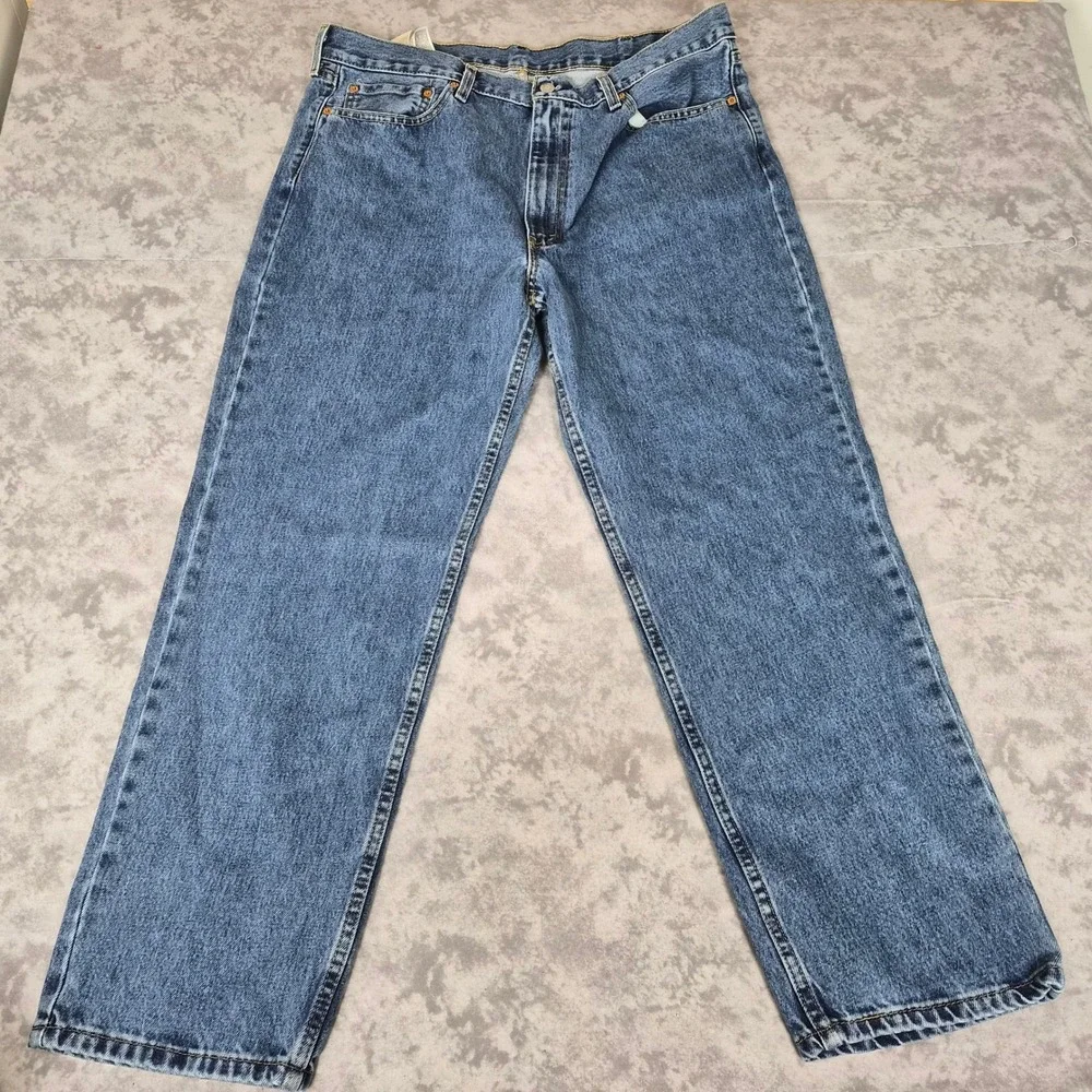 Levi's 550 Relaxed Fit Jeans Mens 38x30 Medium Wash Denim Y2K Skater 90s Grunge